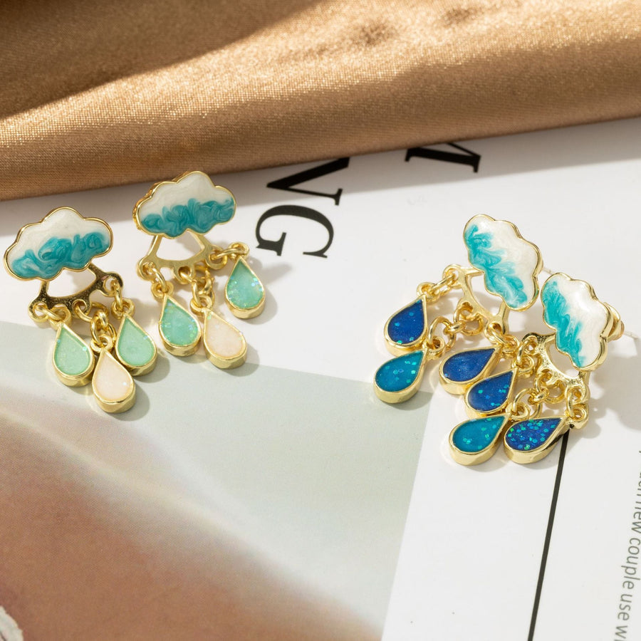 Gillie - Raindrop Pendant Earrings