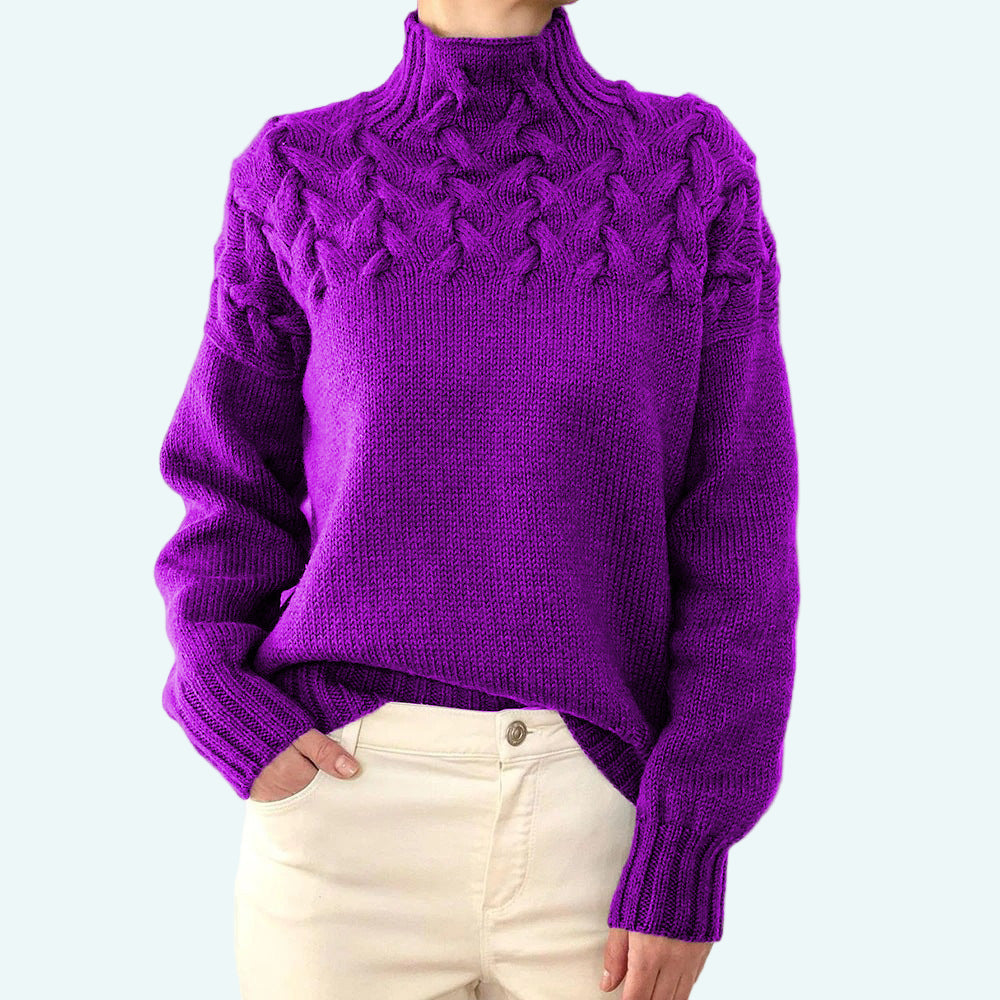Farrah - Elegant Knitted Turtleneck Sweater