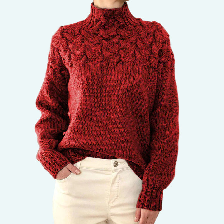 Farrah - Elegant Knitted Turtleneck Sweater