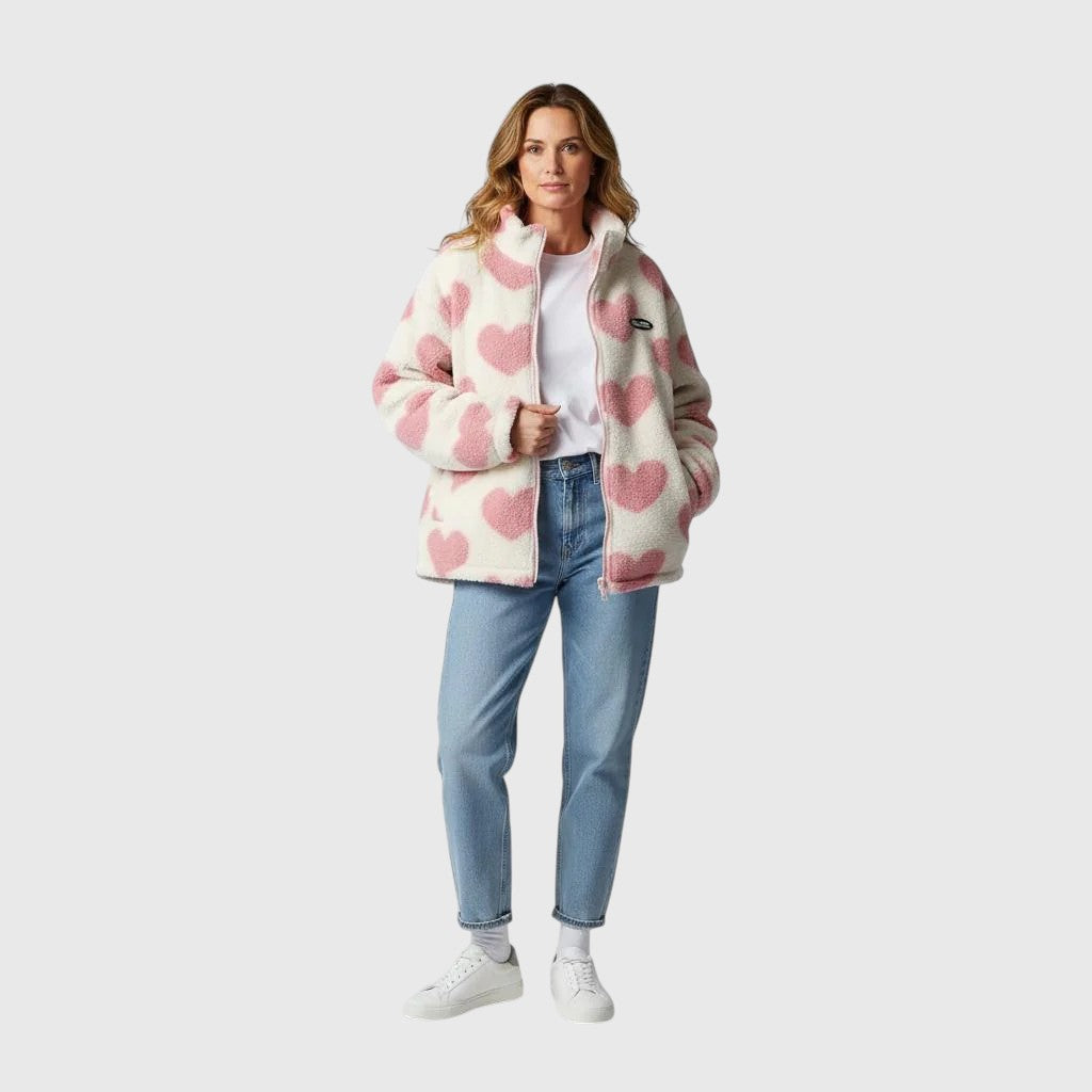 Almit - Long Sleeve Jacket With Heart Print – Nkosi-Capetown