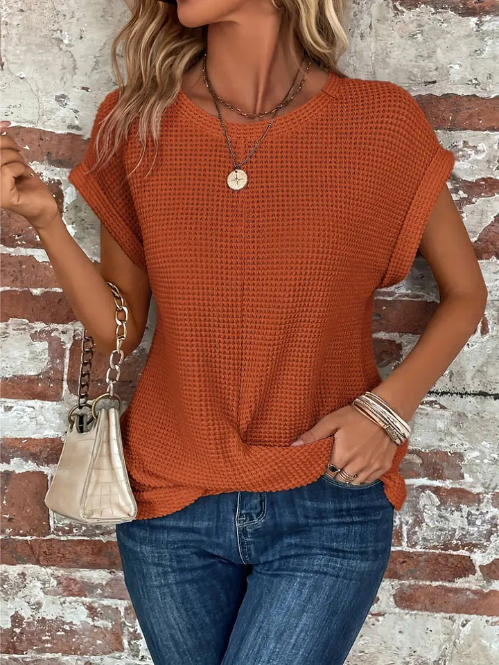 Mila - Elegant Blouse With Round Neck