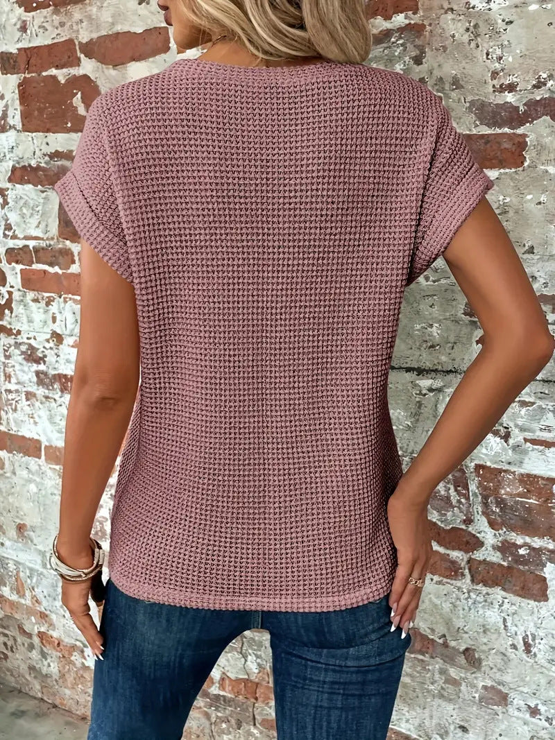 Mila - Elegant Blouse With Round Neck