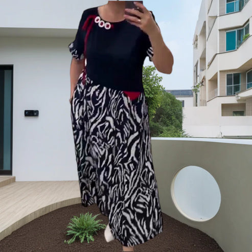 Zahara - Casual Patchwork Dress