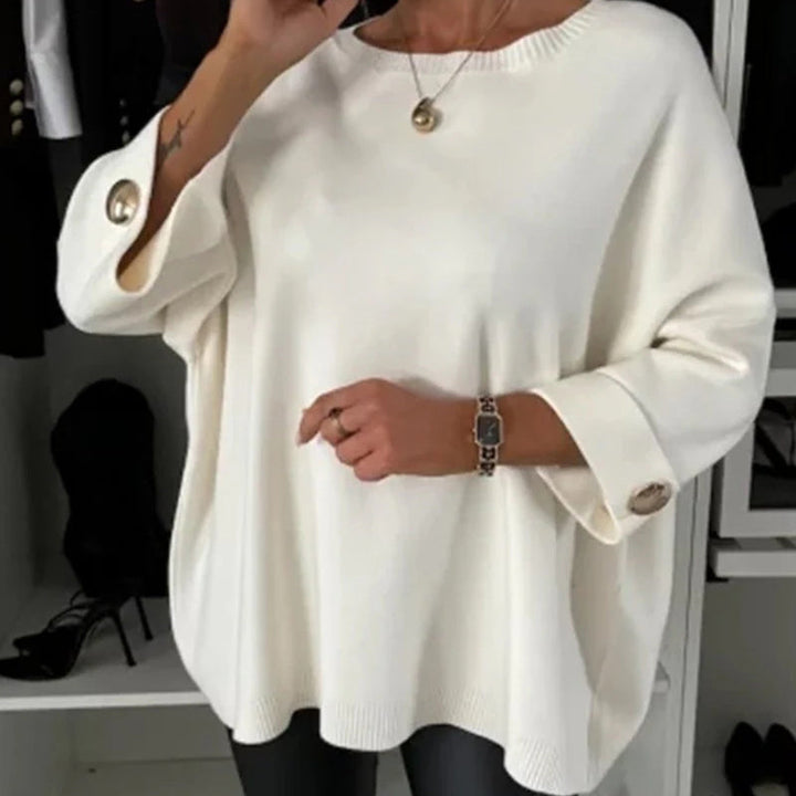 Zelinda - Casual Round Neck Long Sleeve Blouse