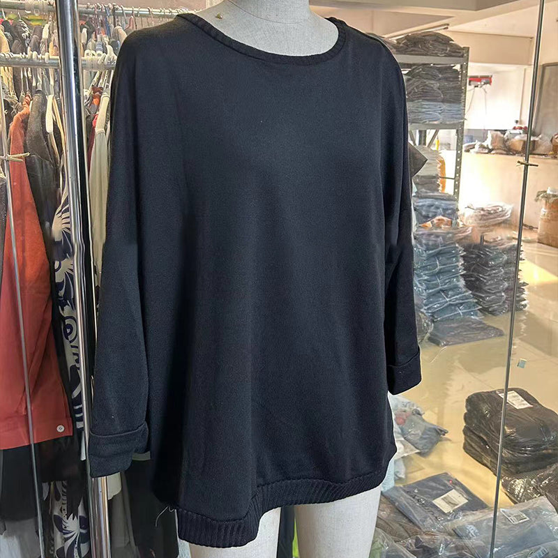 Zelinda - Casual Round Neck Long Sleeve Blouse