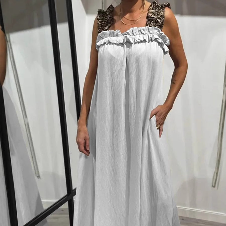 Fiola - Casual Sleeveless Maxi Dress with Pockets