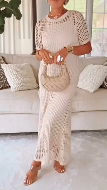 Jilena - Cut-Out Long Maxi Dress + Free Inner Dress