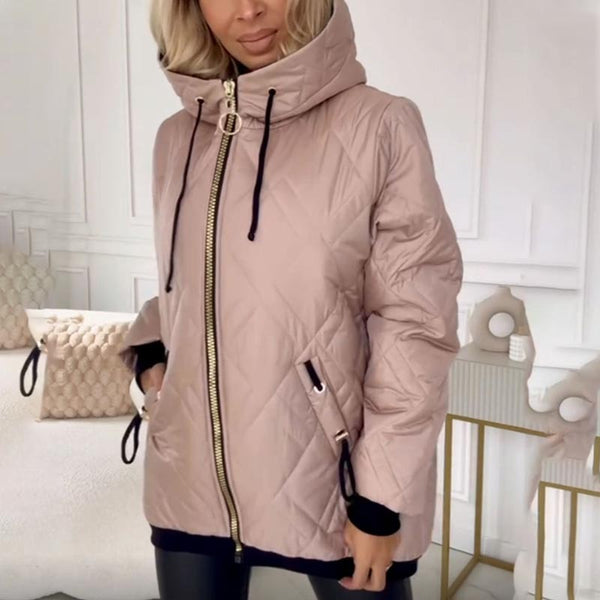 Clarette - Winter Zipper Jacket With Hood