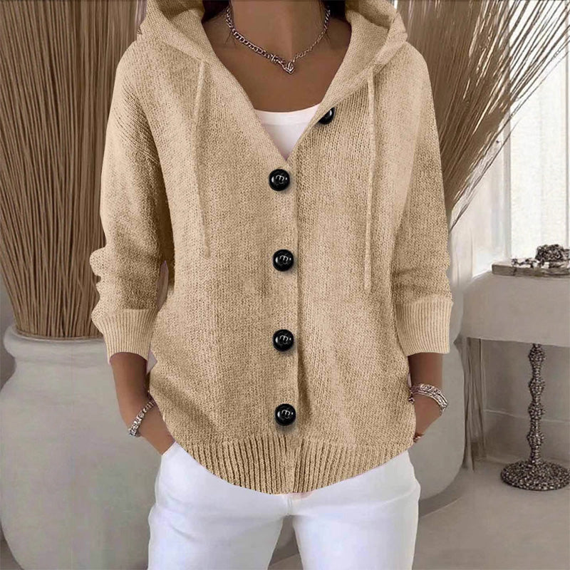 Kumari - Long Sleeved Cardigan Jacket With Button
