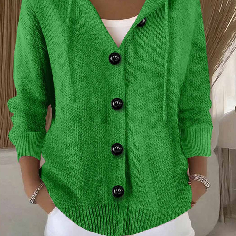Kumari - Long Sleeved Cardigan Jacket With Button