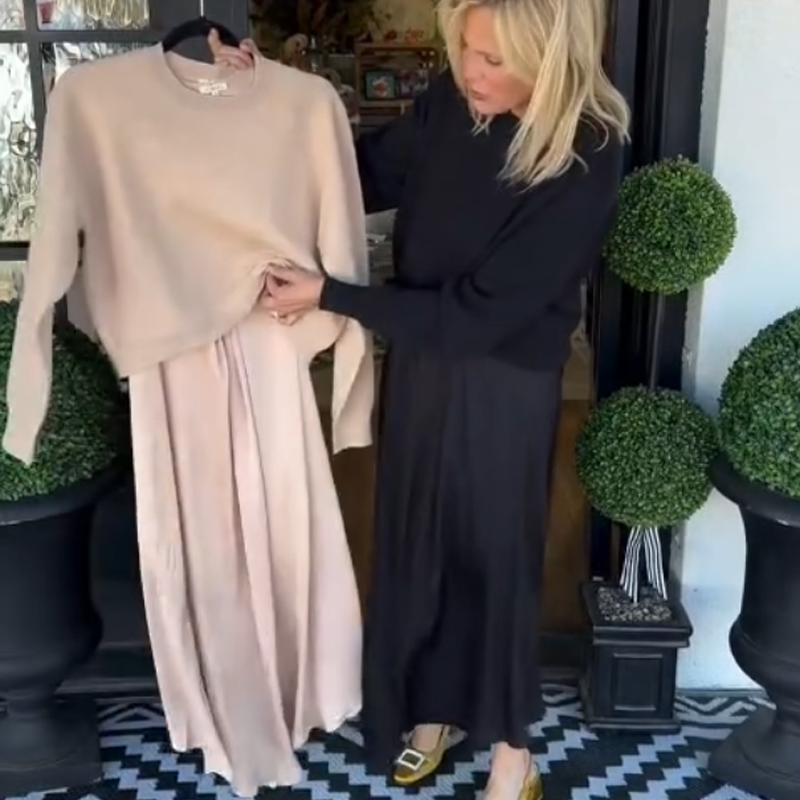 Lilee - Top With Twisted Knot And Maxi Dress