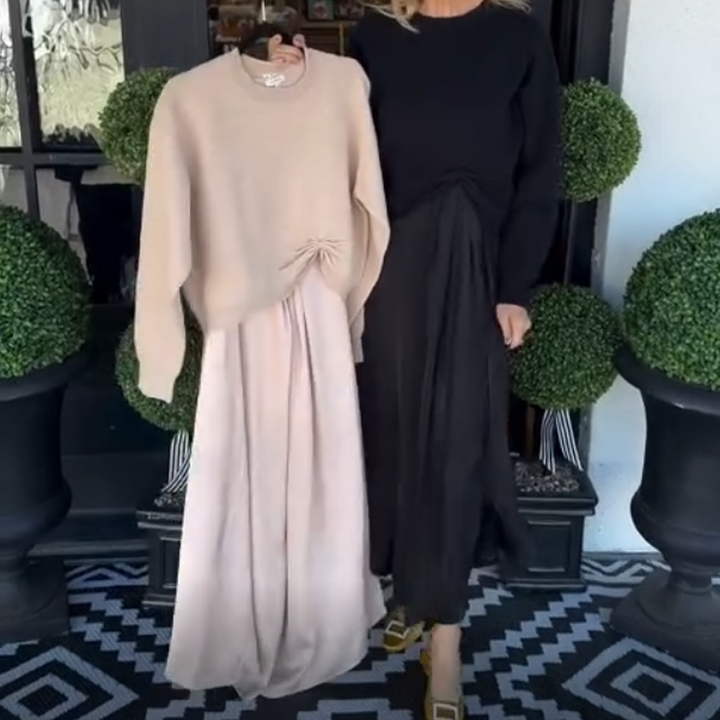 Lilee - Top With Twisted Knot And Maxi Dress