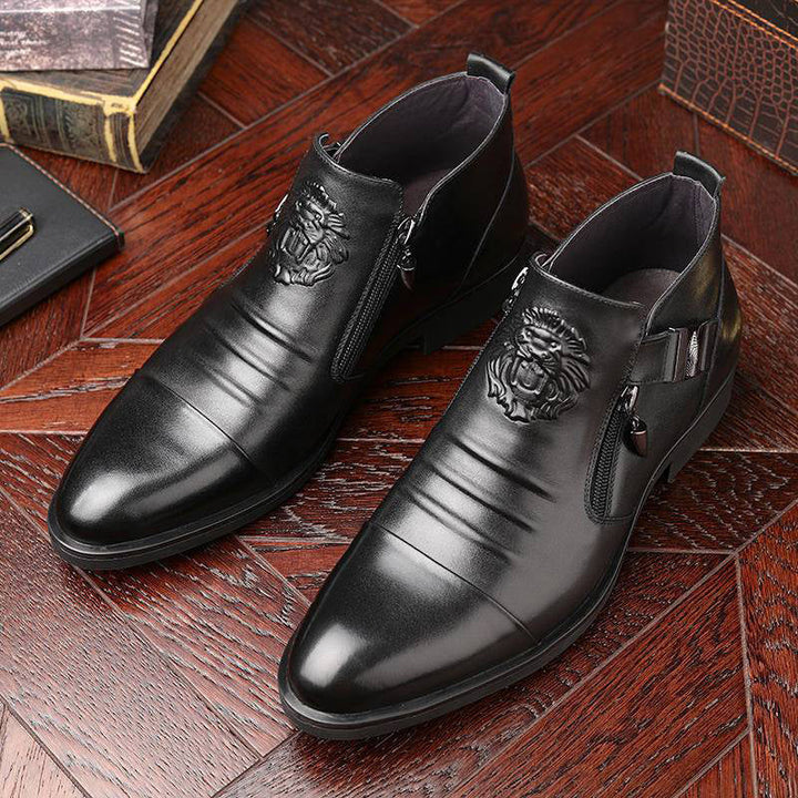 Carsen - Leather Boots With Zipper
