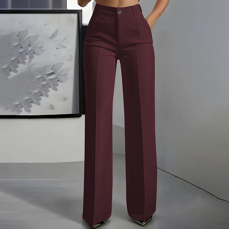 Linaya - High Waisted Suit Trousers