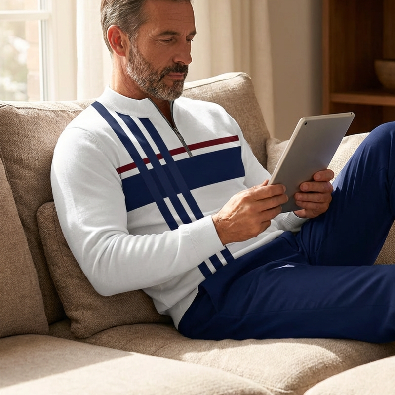 Valter - Graphic Print Tracksuit With Quarter Zip