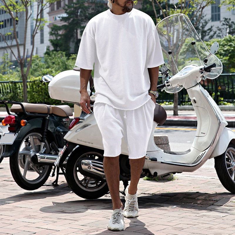 Bestien - Casual Short Sleeve Two Piece Set