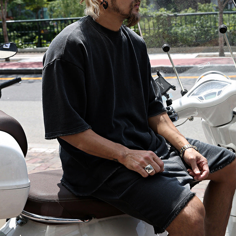 Bestien - Casual Short Sleeve Two Piece Set