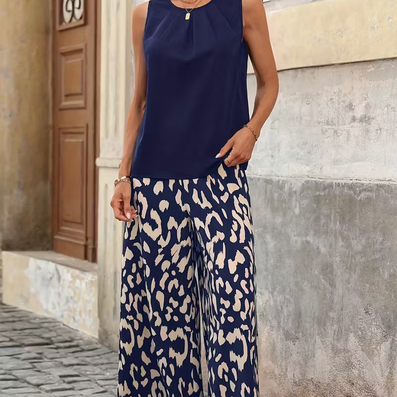 Anemiek - Elegant Two Piece Print Set