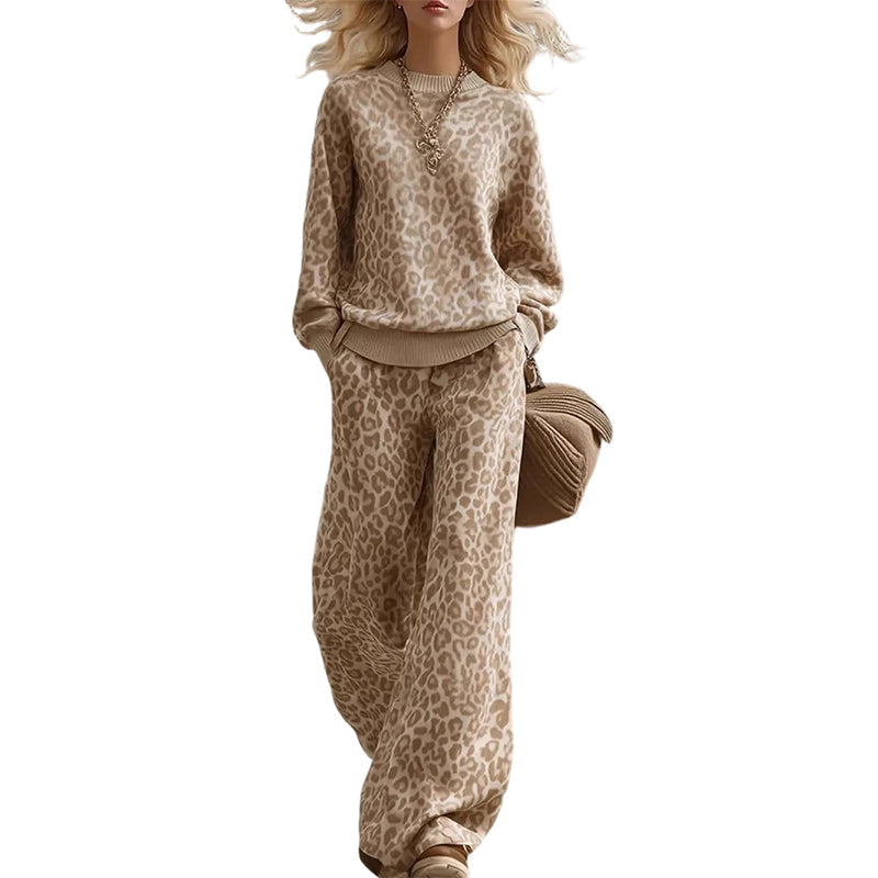 Idalita - Leopard Print Two-Piece Set
