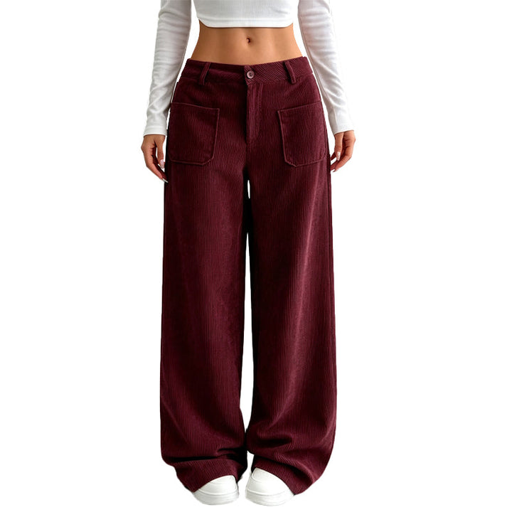 Serina - Wide Leg Trousers With Front Pockets