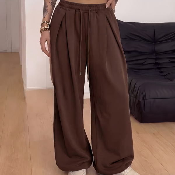 Sabrisa - Pleated Wide Sweat Pant