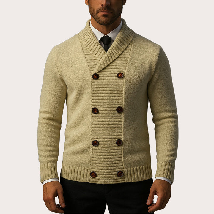 Aurerard - Double Breasted Knit Cardigan