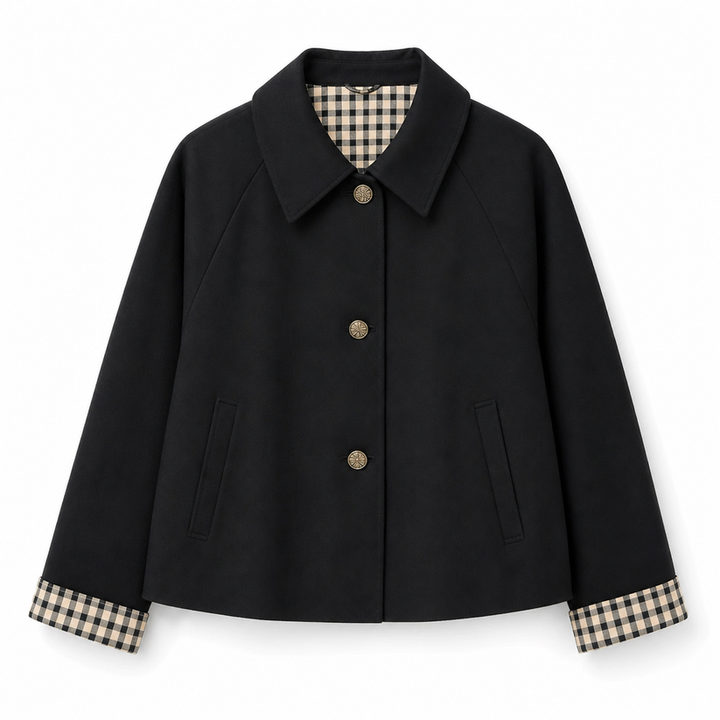 Amaliluza - Single Breasted Long Sleeve Sleeve Coat