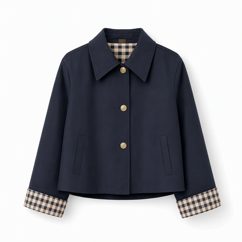 Amaliluza - Single Breasted Long Sleeve Sleeve Coat