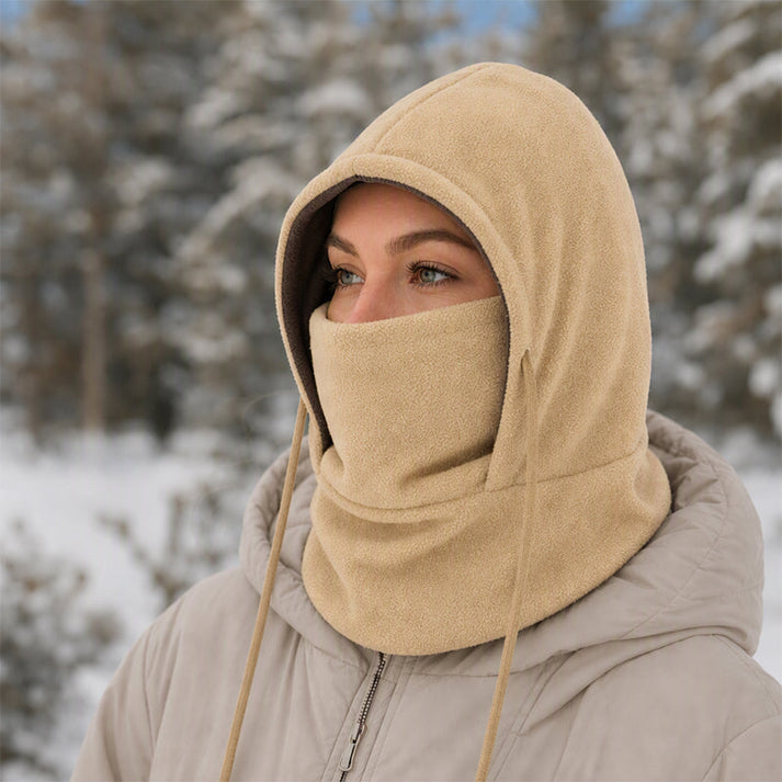 Prismtrace - Fleece Hooded Balaclava With Face Cover