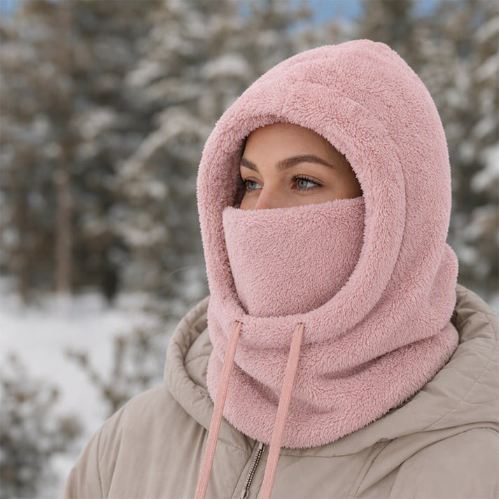 Prismtrace - Fleece Hooded Balaclava With Face Cover
