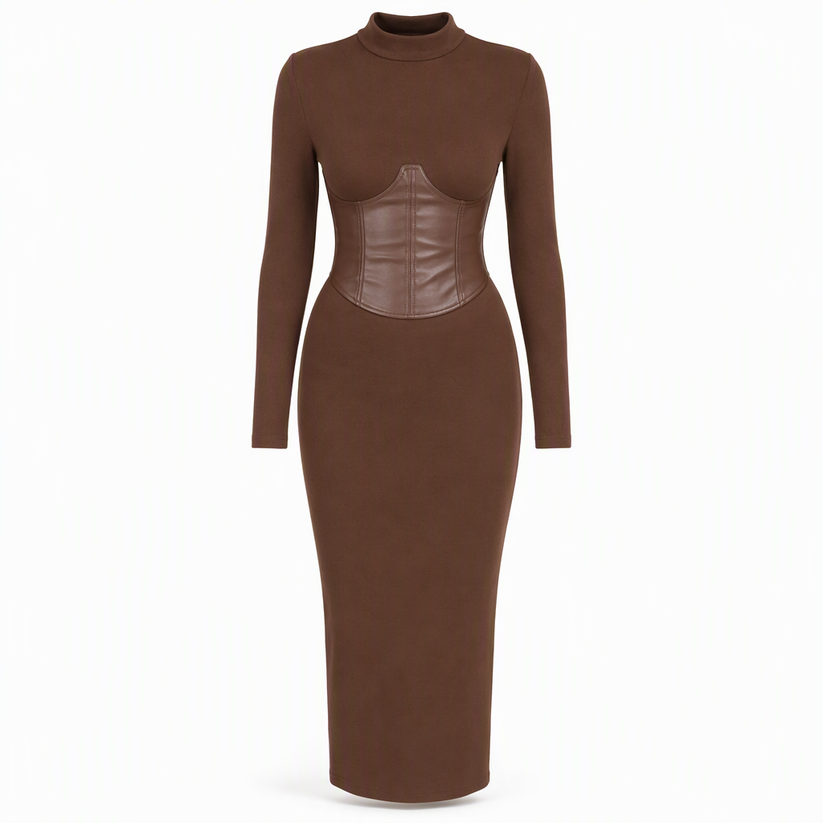 Arisonita - Long Sleeves Sweater Dress