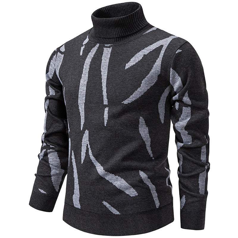 Vespersync - Casual Knitted Sweater With Abstract Print