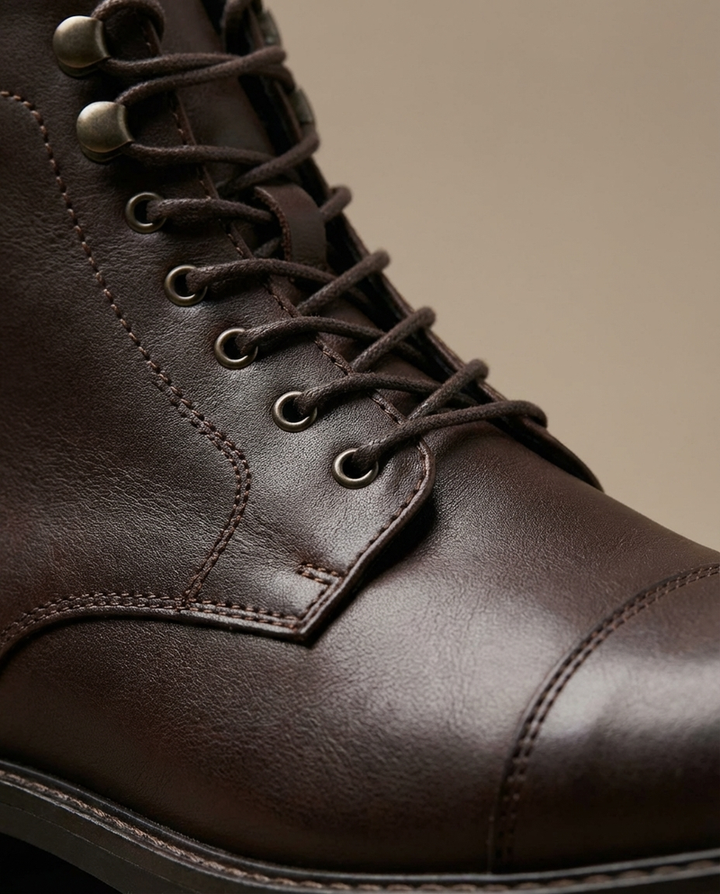 Kilelth - Lace Up Leather Boots