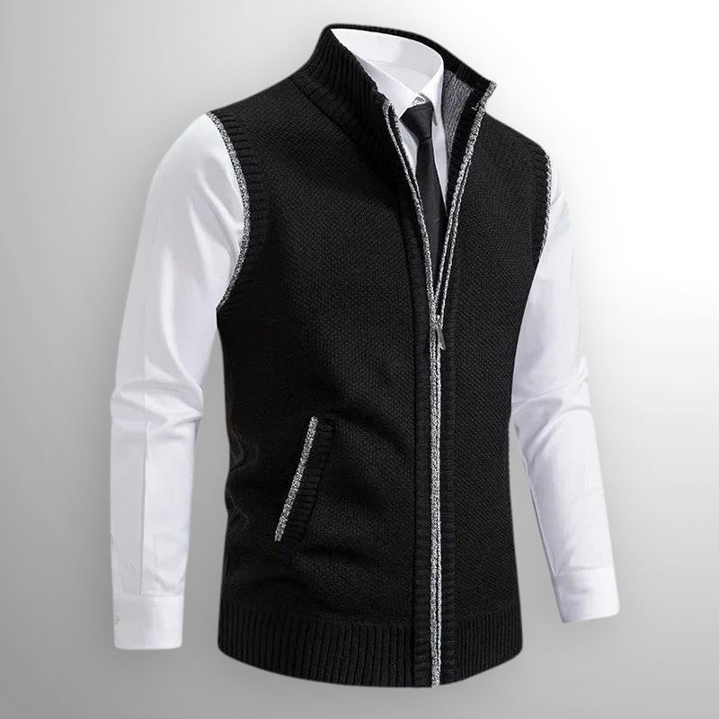 Maelard - Elegant Full Zip Vest