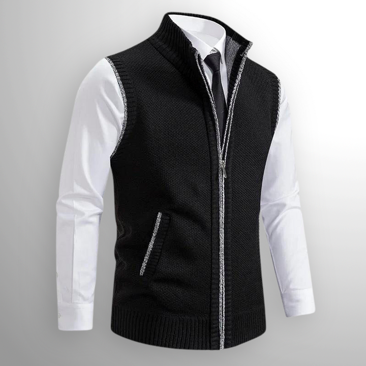 Maelard - Elegant Full Zip Vest