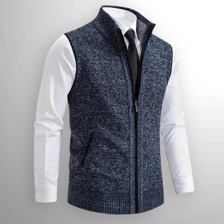 Maelard - Elegant Full Zip Vest
