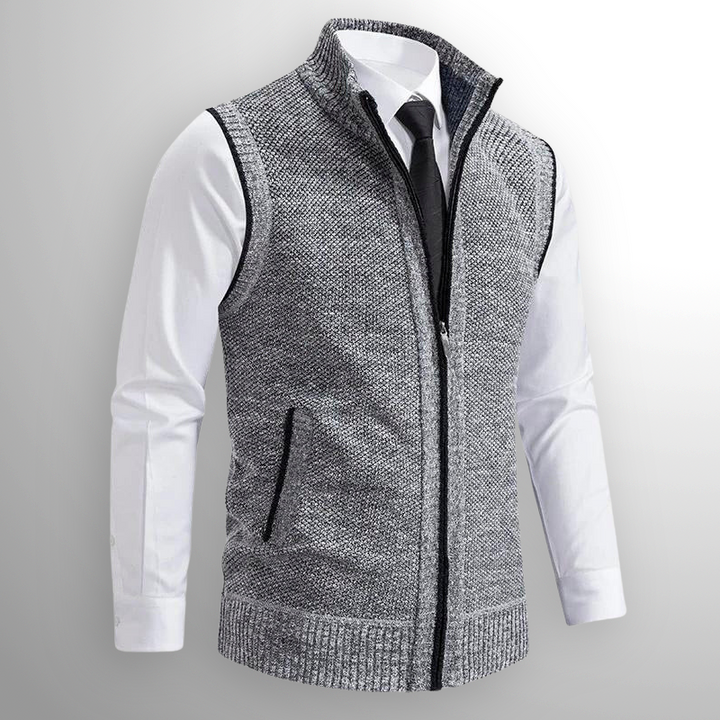 Maelard - Elegant Full Zip Vest