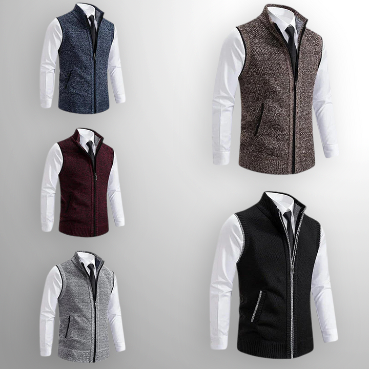 Maelard - Elegant Full Zip Vest