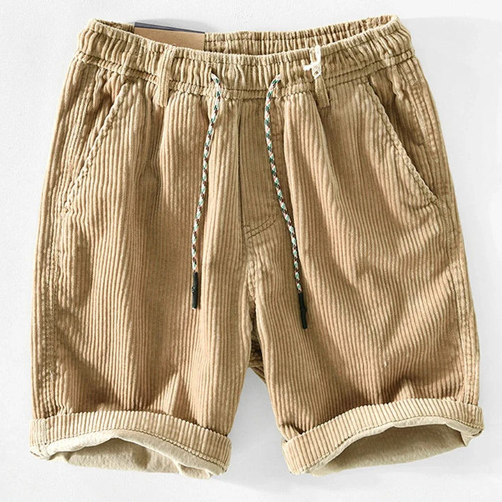 Anneliis - Corduroy Shorts With Elastic Waist