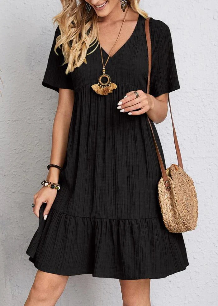 Lorene - Elegant Tummy Flattering Dress