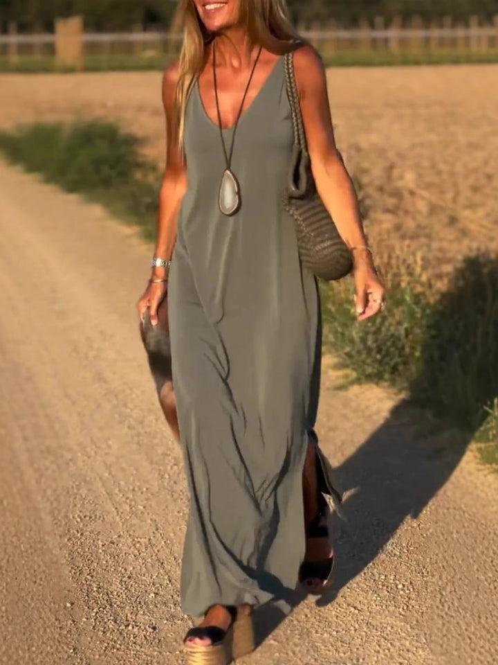 Evelyne - Stylish Sleeveless Long Dress
