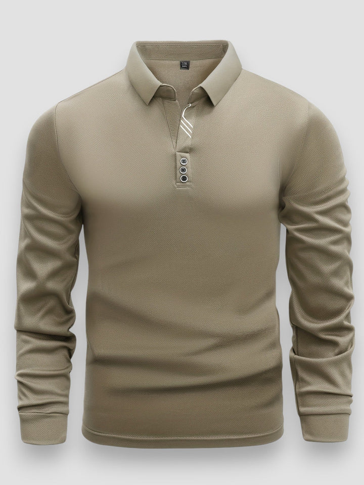 Callum - Luxury Long Sleeve Polo Shirt |1+1 Free